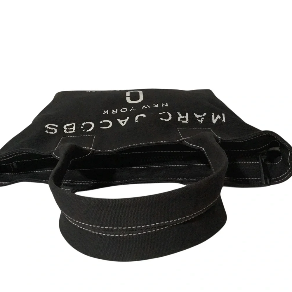 Marc Jacobs Black Canvas Logo Tote